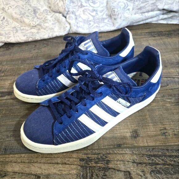 Adidas Campus 80 Sashiko in Dark Blue and White men's 8 classic